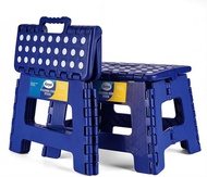 Korpai 11 Non-Slip Folding Step Stool for Adults and Kids Compact Plastic Foldable Portable Chair