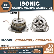 CTWM-755 CTWM-760 ISONIC SEMI AUTO WASHING MACHINE WASH MOTOR MANUAL MOTOR MESIN BASUH CTWM760 CTWM7