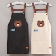 Apron Kitchen Waterproof Apron Japanese Apron Waterproof Oilproof Apron Cute Apron Simple Household 