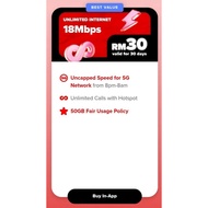 Simkad Hotlink Prepaid Plan Unlimited30 Unlimited40 Unlimited55 Unlimited Data Unlimited Hotspot