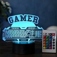 Cross-Border Creative Gaming Ambient Lamp Table Lamp Gamepad 3D Night Light GAMER Decorative Light L