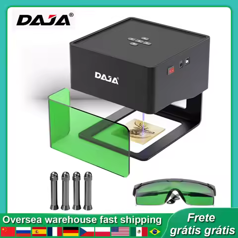 DAJA DJ6 Laser Engraver CNC DIY Laser Marking Machine 3000mw Fast Mini Logo Mark Printer Cutter Wood