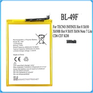 TECNO Spark Go1 30 30C INFINIX Hot 8 9 X656 Note 7 Lite KD8 ITEL A56 W6004 Battery BL-49FX 39Li 39LT