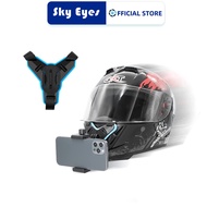SKYEYES Motorcycle Helmet Chin Mount with Phone Clip for GoPro SJCAM etc Action Camera and iPhone Huawei and More
