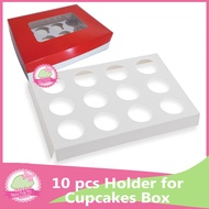 MPS | 10 Pcs Cupcake Holders - 12 Holes Cupcake Holder - 6 Holes Cupcake Holder - Muffin Holder