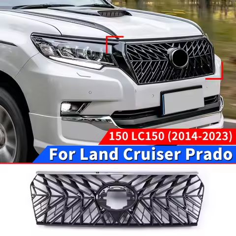 ForToyota Land Cruiser Prado 150 Car TRD Grille Modification 2014-2023 Sports Honeycomb Front Face G