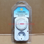 KITANI 3-HOUR ANALOG TIMER STOP CONTACT / 3-HOUR MANUAL TIMER TOOL