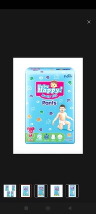 popok/pampers baby happy pants m32/L28/XL26