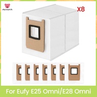 Replacement Dust Bags 8Pcs for  E25 Omni/E28 Omni Robot Vacuum Cleaner Bag Accessories