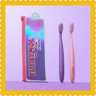 [EUTHYMOL] Purple Whitening Toothbrush 2ea + travel zipper bag