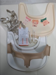 Stokke tripp trapp 嬰兒成長餐椅配件 護圍 托盤 安全帶 dtd矽膠全包餐盤保護墊 (有說明書 購自mothercare) highchair
