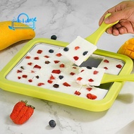 Fried Yogurt Machine Ice Cream  Yogurt Machine Stainless Steel Fried Ice Tray Quick Cooling Tray wit