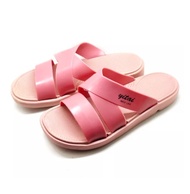 sandal slip on wanita remaja sandal casual santai kekinian