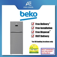 BEKO RDNT470E50VZP 470L STAINLESS STEEL TOP FREEZER REFRIGERATOR