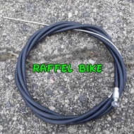 Plain rear brake cable. Bicycle brake cable. Bicycle brake line