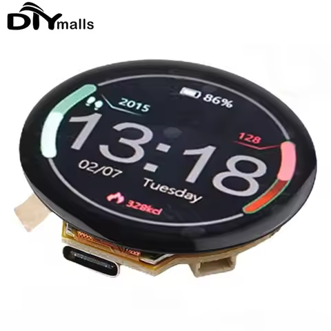1.28 inch ESP32 ESP32-C3 IPS Round Display ESP32-2424S012 Capacitive Touchscreen 240x240 TFT LCD Mod
