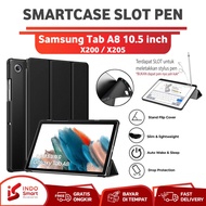 Samsung Tab A8 Case | Samsung Galaxy Tab A8 | Galaxy Tab A8 10.5 X200 X205 SmartCase Slot Pen Flip B