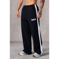 YOUNGLA Men's American Style Plus Size Sports Splicing INS Fashion ANTHEM JOGGERS Pants Casual Loose