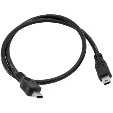 25cm 40cm 1m 5m Mini 5-Pin USB Male to Male Data Cable, V3 Mini T-Shaped Port, Computer Synchronizer