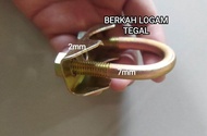 KLEM PIPA BESI U 1" Inch | KLEM KNALPOT PENJEPIT PIPA U CLAMP BOLT