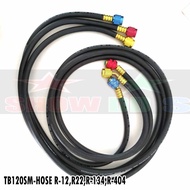 ชุดสายน้ำยาแอร์ ยี่ห้อ TASCO BLACK มี 2 รุ่น TB120SM R22 TB140SM R32 ชุด3เส้น แดง เหลือง ฟ้า ความ