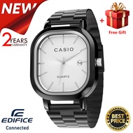 (Ready Stock) Jam Tangan Lelaki Casio Fashion Mens Watch Stainless Steel Band Quartz Business Watche