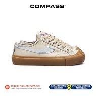 Sepatu Compass Gazelle Low Cappuccino Silver