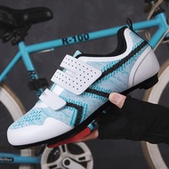 Ready Stock New Style Professional Bicycle Shoes Men Women Cycling Shoes Bicycle Mesh Shoes Road Bicycle Shoes Mountain Cycling Shoes Velcro Sports Shoes Anti-slip Wear-resistant Cycling Shoes Lightweight B