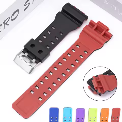 Silicone Strap for Casio G-GD-100 GA-100/120/300/700/GLS-100/GLS-8900 Resin Watch Band Waterproof Sp