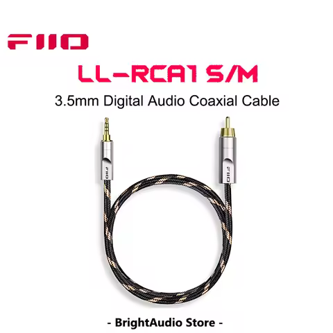 FIIO LL-RCA1( LL-RCA1S/LL-RCA1M ) 3.5mm Digital Audio Coaxial Cable
