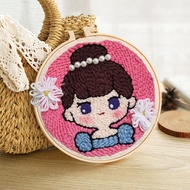 DIY Punch needle chibi Girl