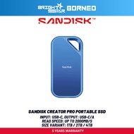 SANDISK Creator Pro Portable SSD - 1TB/2TB/4TB
