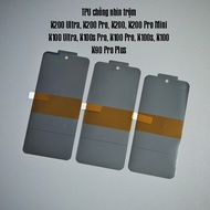 Anti-peeping screen protector for Vivo X200 Pro, X200 Pro Mini, X100 Ultra, X100s Pro, X100 Pro, X90
