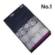 Black Elite Art Silk Saree for Pechiamman or Bathrakali Amman 6Mtr