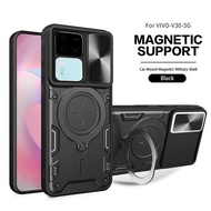 Vivo V30 / V30 Pro Camera Slide 360 Ring Stand Softcase