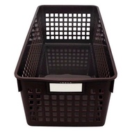 inomata 4585 Rectangular Basket White/Pink/Brown