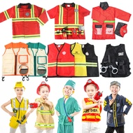 Performance Costume Professional Day 6 Performance Play House Children Fire Costume Costume Role Pla