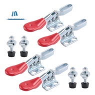 4Pcs Quick Release Toggle Clamp GH-201 Antislip Horizontal 59Lbs Holding Capacity for Machine Operat