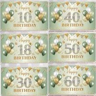 1pc Birthday Party Backdrop Cloth, Party Decoration Banner, Anniversary Celebration Birthday Party D