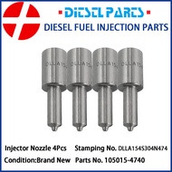 4pcs Fuel Injector Nozzle DLLA154S304N474 105015-4740 for ISUZU N F Series 4BC2 6BD1 6BG1 4BD1