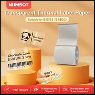 Niimbot B21 B1 B3S Transparent thermal label printing paper name sticker sticker waterproof sticker