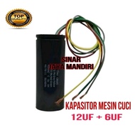 MESIN Capacitor 12uF + 6uF 2-Tub Washing Machine Capacitor/