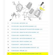 AIR FILTER HOUSING COVER 17245-KYJ-901 #I01