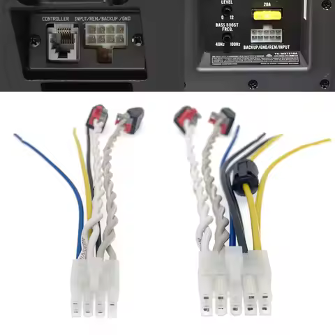 8-10 Pin Plug Car Stereo Amplifier Power Harness Sub-woofer RCA Adapter For Pioneer TS-WX120A TS-WH5