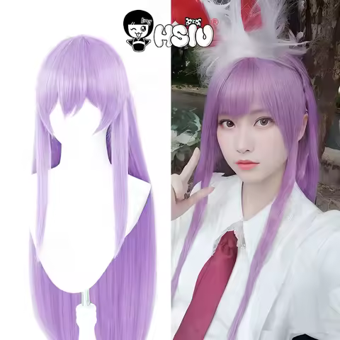 Reisen Udongein Inaba Cosplay Wig HSIU Light Purple Long Hair Synthetic Wig Game Touhou Project Reis