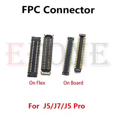 10PCS For Samsung Galaxy J5 J500F J7 J700F J5 Pro 2017 J530G J530F LCD Display Screen FPC Connector 