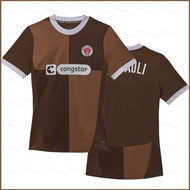HQ5 2024-2025 Bundesliga FC St Pauli home Jersey no number Football Tshirt Child Adult Plus Size QH5