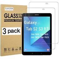 ( 3 Pek ) Kaca Tempered Untuk Galaxy Tab S2 S3 9.7 2015 SM-T810 SM-T815 SM-T820 SM-T825 Filem Pelind
