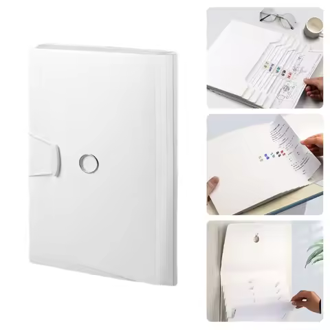 Letter Size File Folder Elastic String Closure Expandable Accordion Folder Wall Document Organizer F