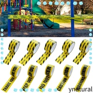 YNATURAL Warning Tape, Black Character Yellow Tape Caution Signs Adhesive Tape, Tool Halloween Ornam